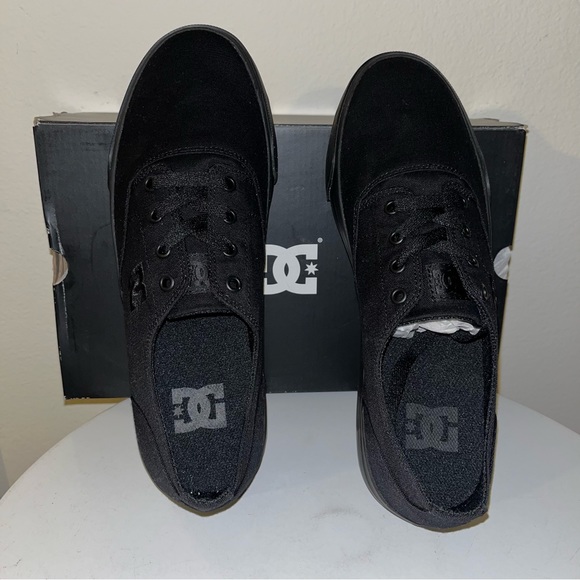 New DC shoes triple blackFlash 2 TX MX skateboarding sneakers lace up men size 9 - Picture 4 of 7